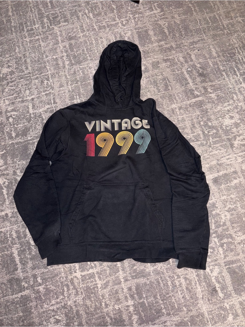 Vintage 1999 Graphic Black Hoodie